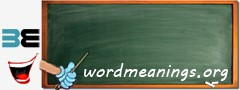 WordMeaning blackboard for c